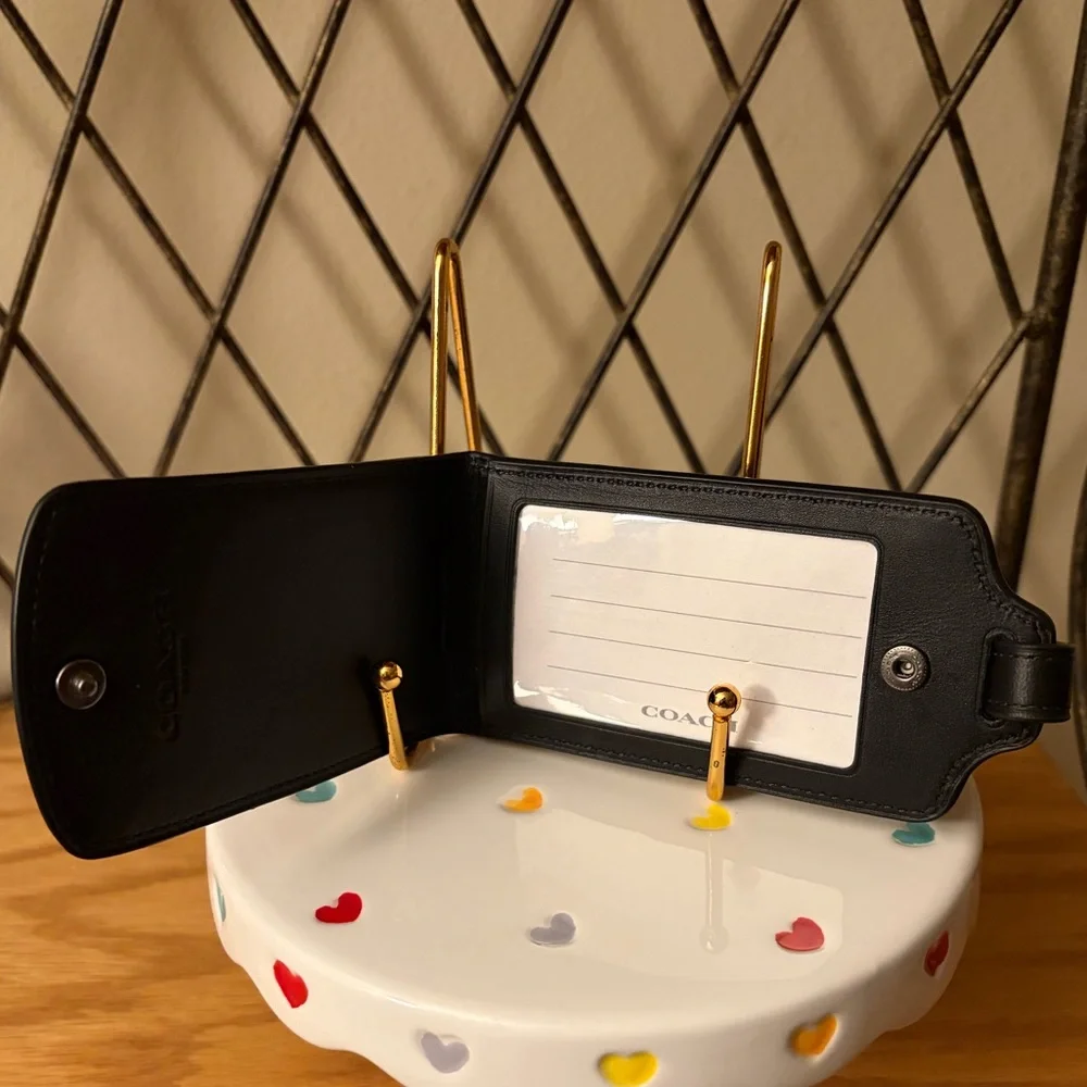 Coach Signature Luggage Tag Nwt - Picture 3 of 5